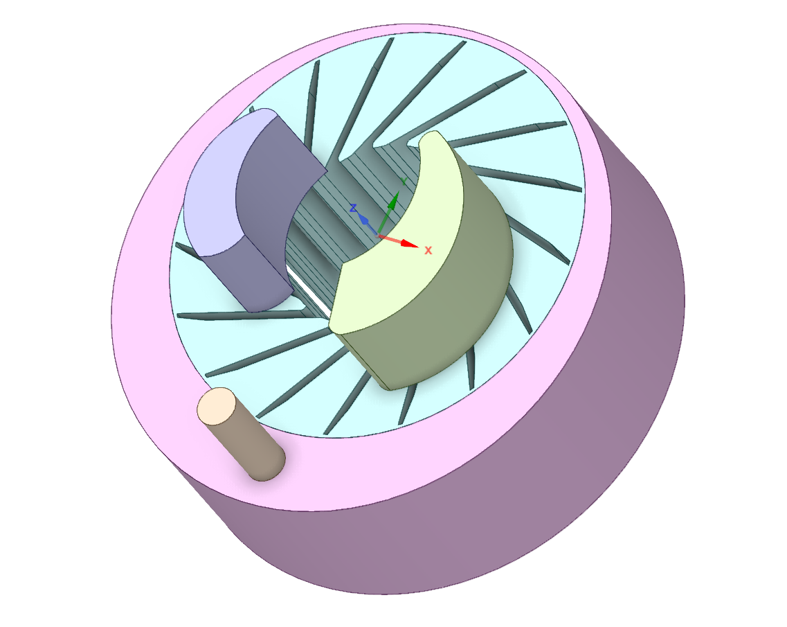 泵三维模型16:液环泵